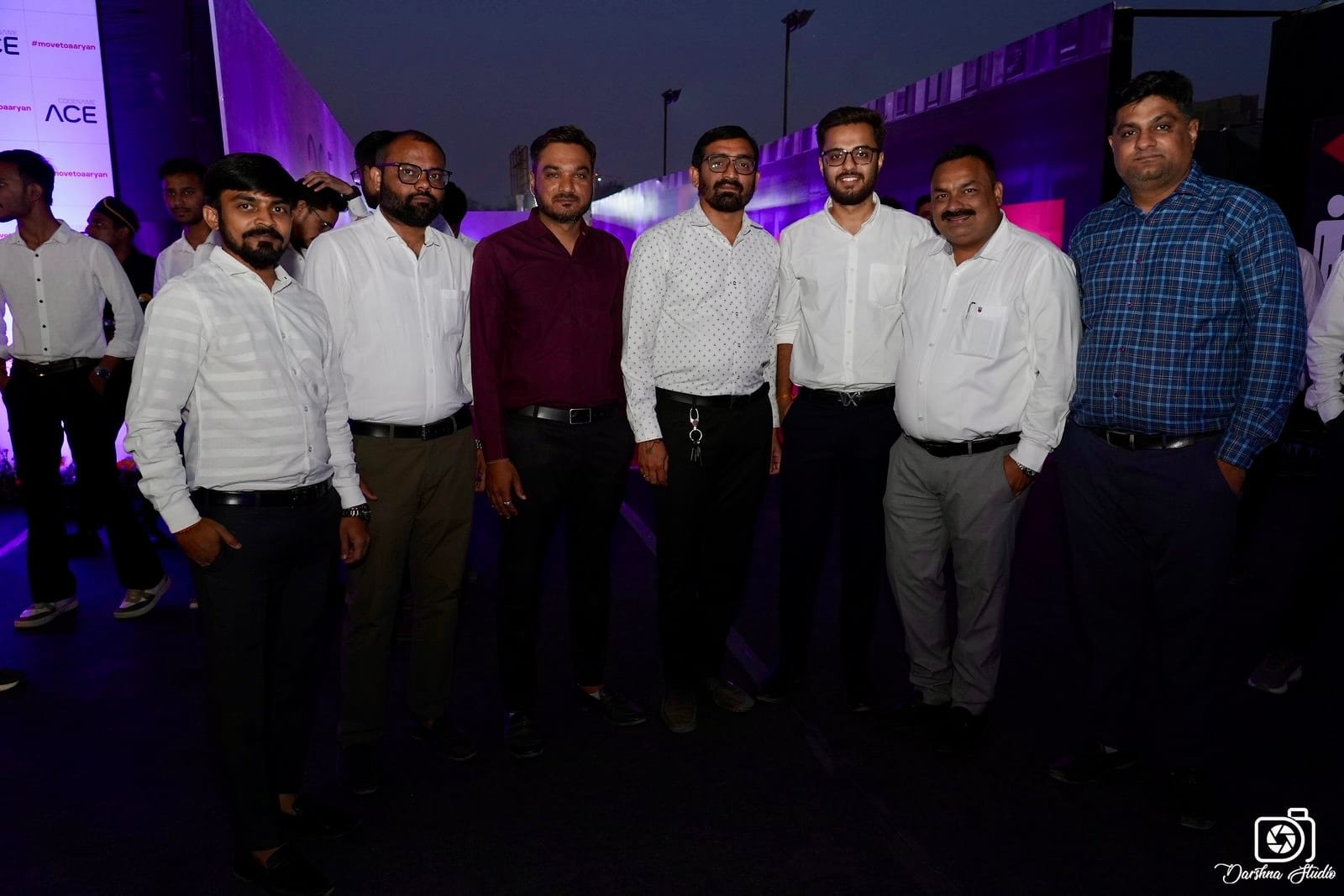 Rohit Bhagwani with a large gathering of industry peers